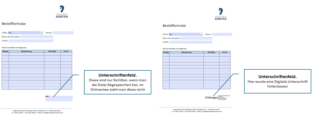 Digitale Unterschrift